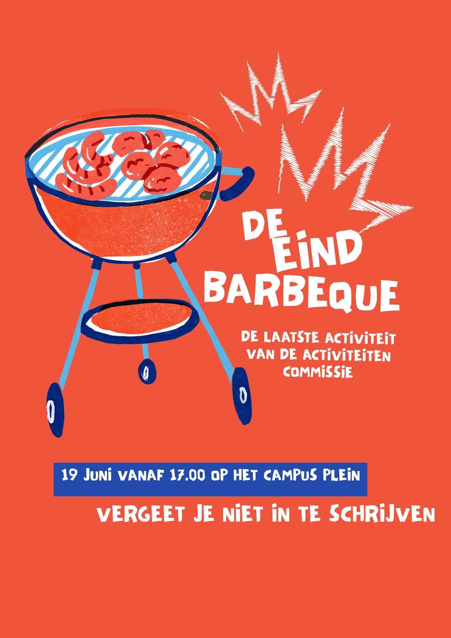 Eindbarbecue